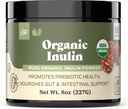 Pure Organic Inulin Powder Fiber Supplement - (Jerusalem Artichoke) Prebiotisk Bulk Inulin Fiber pulver 8oz Digestion & Gut Helse