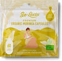 Go-Lacta® 100% organiske Moringa kapsler for amming mødre - 60 kapsler - ren premium postnatal vitaminer - amming kosttilskudd for å øke melk forsyning - postpartum vitaminer for kvinner