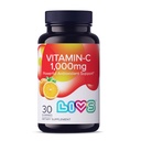 C-vitamin 1000mg Gummies for barn og voksne |Antioksidant og immunstøtte Supplement | Vegansk Multivitamin for hår, hud og negler | Ikke-GMO, Glutenfri, Gelatin-fri Chewable 1000mg Per Serving 30 Ct