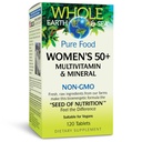 Naturlige faktorer Hele jorden og havet kvinners 50+ multivitamin og mineral, 1 servering inneholder ernæring tilsvarende 1⁄2 lb grønnsaker, 120 tabletter