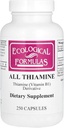 Økologiske formeler allithiamin vitamin B1 Kapsel, 50 mg, 250 greve