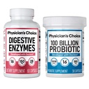 Legens CHOICE 100 milliarder + Digestive Enzyme 60ct Bundle - Avansert Gut helsestøtte