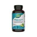 Naturens vei Mega 3/6/9 Omega blanding, støtter sunn hud, ledd, kardiovaskulær funksjon*, fisk, Flax, boreolje, 90 Lime Flavored Softgels (Packing May Vary)
