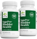 Terry Naturally SagePro Bladder - Bladder Support Supplement - Diett Supplement med Angelica Leaf ekstrakt - Vegan Capsules for å hjelpe urinbåndstraktfunksjon & helse - 60 Kapsler (pakke med 2)