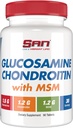 SAN Premium Glucosamine Chondroitin med MSM-kompleks for felles støtte - Naturlig formel for sunne ledd og mobilitet. 30 serveringer