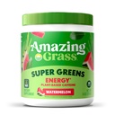 Amazing Grass Grønn Blande Energi: Smoothie Mix, Super Greens Powder & Plant Basert Kaffe med Matcha Grønn Te & Beet Root Powder, Watermelon, 30 Serveringer (Packing May Vary)