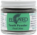 Forhøyet tannpulver – Alt naturlig tannpulver med Xylitol og aktivert Charcoal - Herbal - Vegan - 2 oz glass Jar - Mint eller kanel, går bra med forhøyet tannkrem - laget i USA (mint)