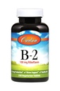Carlson - B-2, 100 mg Riboflavin, energiproduksjon, Visjon støtte og sunn hud, 250 vegetariske tabletter