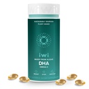 Iwi DHA Omega-3, 60 Softgels (30 serveringer), plantebasert Algae Omega 3, hjerne, øyne og nervesystem støtte kosttilskudd, krill og fiskeolje alternativ, ingen fiskig ettersmak