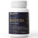 Puregen Labs Biotin 10 000 MCG støtter sunnt hår, hud og negler - høy potens skjønnhet støtte - ikke-GMO, Glutenfri | 360 vegetariske tabletter