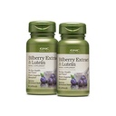 GNC Herbal Plus Bilbær ekstrakt og lutein | støtter øye og visjon helse | Twin Pack (2 x 60 greve)