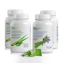 AloeCure Organic Aloe Vera Kapsler Pack - 4 stykker - 2 x VeraFlex, 2 x Aloe Vera Kapsler