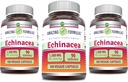 Amazing Formler Echinacea | 1300 Mg | Veggie Capsules Supplement | Ikke-GMO | Glutenfri | laget i USA (3 Pack | 180 greve)