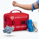 346 stykker førstehjelp Kit Overlevelse - Profesjonell vanntett Trauma medisinsk sett for nødsituasjon, Ideell for hjem, kontor, bil, reise, utendørs, Camping, Vandring - Bærbare nødforsyninger Bag