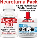Nerve Relief Cream 8 oz Plus Neuraturna Nerve Støtte 900 mg ALA Støtte