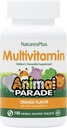 Natures Plus Animal Parade Barne Chewable Multivitamin - Orange Flavor - 180 Animal-Shaped Tabletter - Fremmer helse og velvære - Vegetarisk, Glutenfri - 90 Serveringer