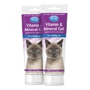 PetAg Vitamin & Mineral Gel Supplement for katter - 3,5 oz, pakke med 2 - gir grunnleggende daglige vitaminer og mineraler for katter 4 måneder og eldre - lett å digest