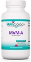 Nutrikologi MVM-A Supplement - Multivitamin for menn og kvinner, med jern, daglige vitaminer, for voksne, høy potens, biotilgjengelige, vegetariske kapsler - 180 Count