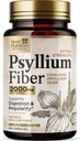 Psyllium Husk Capsules 1500 mg - Naturlig Fiber Supplement Piller, Daglig Digestion, Colon Helse, & Regelmessig støtte, Plant Basert Psyllium Huks pulver Caps, Vegansk, Ikke-GMO - 180 Veggie Kapsler