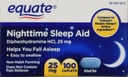 Nøyaktig natt søvnhjelp 25 mg, 00 Mini-kapler, 100 teller
