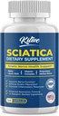 Sciatisk nerve lindring: Avansert støttetilskudd for Sciatica – Potent Alpha Lipoic Acid & Turmeric & Herbal Relief ingredienser – laget i USA, 120 kapsler (120 greve (pakke med 1), Banan)