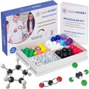 Leksjoner i kjemi Modell Kit - Gamle Nobby 240 Pc Molekylær sett Økologisk kjemi for studenter - Komplett Molekylær Modell Kit for STEM, Visualizing Atoms, Bonds og struktur