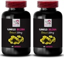 Ginkgo biloba naturlig formel - Ginkgo BILOBA ekstrakt - Herbal antioksidant fordeler, Ginkgo biloba blad pulver, naturlig antioksidant ekstrakt, Ginkgo antioksidant Boost, Herbal leaf ekstrakt 2Bot 120Caps