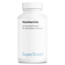 Supersmart - Niacinamid Supplement 2000mg per dag (Nicotinamide) - Flush gratis vitamin B3 Niacin | Ikke-GMO & Glutenfri - 180 Vegetariske kapsler