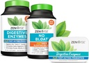 Zenwise Helse Digestive Enzymer, No Bloat, og gratis reise Tin med probiotika for Digestive og Gut Health