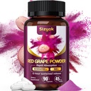 Piceid Resveratrol Supplement og NAD + Cell regenerator, Ultra høy renhet og biotilgjengelig, støtte hjerte helse, blodflyt, cellulær energiproduksjon og metabolisme, rødt kornpulver, 45 dagers forsyning-62