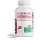 Bronson Resveratrol 500 Complex Standardisert Trans-Resveratrol + Grape frø & rødvin ekstrakt, 250 kapsler