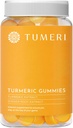 TUMERI Turmeri og Ginger Gummies – Turmeric Curcumin Joint Support Supplement - 60 Teller Naturlig Tropisk Frukt Flavored Vegansk Gummies