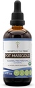 Hemmeligheter av Tribe Pot Marigold USDA Økologisk | Alkohol-fri ekstrakt, høy potens Herbal dråper | laget av 100% sertifisert Organic Pot Marigold (Calendula, Calendula Officinalis) Tørket blomst (4 oz)