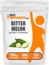 BulkSupplements.com Bitter Melon Ekstrakt pulver - Bitter Melon Supplement, Bitter Gourd Extract - Herbal Supplement, Glutenfri, 750mg per servering, 100g (3.5 oz) (Pack of 1)