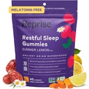 Melatonin Gratis naturlig søvnhjelp Gummier for voksne ® NO Melatonin ® Herbal Jujube & Kamille, Lemon Balm - dyp søvn Supplement og avslapping for zzz, 45 Vegan Gummies (45 Gummies (1 pakke))
