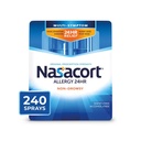 Nasactort 24HR Allergi Nasal Spray for voksne, ikke-drowsy og alkohol Gratis, 240 Sprays, 0,57 fl.oz. 2Ct