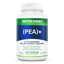 Enzyme Science Pea + Turmeric Curcumin Supplement for fysiologisk støtte bidrar til å støtte nerve-, immun- og muskulære systemer - 120 kapsler