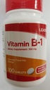 Leder vitamin B-1 100 mg, 100 tabletter hver (pakke på 3)