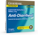 GoodSense Loperamid Hydrochloridtabletter, 2 mg, Anti-Diarreal, 12 greve