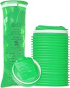 HCS Bulk Emess Bags Disposible - Eco-vennlig, Premium, Sykehus Grade, voksne og barn - Vomit Vesker Disposible for bil, reise, hjemmebruk - Kast opp, Barf, Puke - 144, Sterk (40 fl oz)