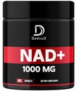 NAD Supplement 1000 mg - ren NAD Supplement - Energi og DNA Reparasjon, Aging Defense, Brain Function - 60 Kapsler