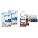 Juven Therapeutic Ernæring Drink Blande pulver for sår Healing Support, Inkluderer kollagenprotein og sikre Max Protein Melk Sjokolade Ernæringshake, 30g Protein, 1g Sukker, 4g Comfort Fiber Blande
