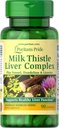 Puritan Pride Milk Thistle Liver Complex, støtter sunn leverfunksjon, 90 greve, hvit