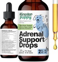 Forever Puppy Adrenal Support Drops for hunder - ren Ashwagandha & Ginseng Root Tinktur for Adrenal Helse og energi støtte - beroligende omsorg flytende kosttilskudd for hunder av alle avler og størrelser - 2 oz
