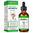 Antibiotika for katter, naturlige antibiotiske kjæledyr kosttilskudd støtter immun- og katteallergi relief, Cat Multivitamin UTI Drops for alle aldre og avl av katt, kylling smak - 2 fl Oz / 1 pakke