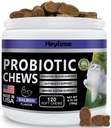 Cat Probiotic, Chews for Gut and Immune Health, Cats Probiotic Supplement for Cat Digestive Support, Sunn Digestion, Cat Diarrea Relief (120 piller, laks)