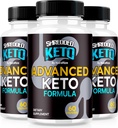 (3 pakke) Shredded Keto piller, Premium Keto Shred Vekttap Kapsler, Alt naturlig Keto Supplement for å støtte Fitness og kroppsmål, offisielle ShreddedKeto anmeldelser (180 kapsler)