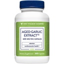 Den vitamin Shoppe Odorless Aged Whitelic Extract - støtter kardiovaskulær helse - 600 MG (200 kapsler)