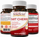 PURELY gunstig Tart Cherry Capsules 6000 mg, Extra styrke Montmorency Tart Cherry Extract, Uric Acid Flush for felles komfort, antioksidant og immun støtte, ikke-GMO, Glutenfri, 120 greve