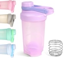 D.Y.A 16oz lilla idrettshaker flaske for proteinshakes, pre trening, reise, BPA gratis og oppvaskmaskin trygt